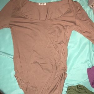 tan bodysuit